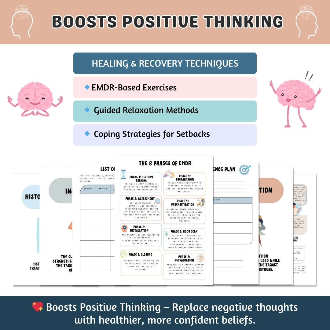 EMDR Resource Bundle for Therapists – Worksheets, Scripts, Progress Notes