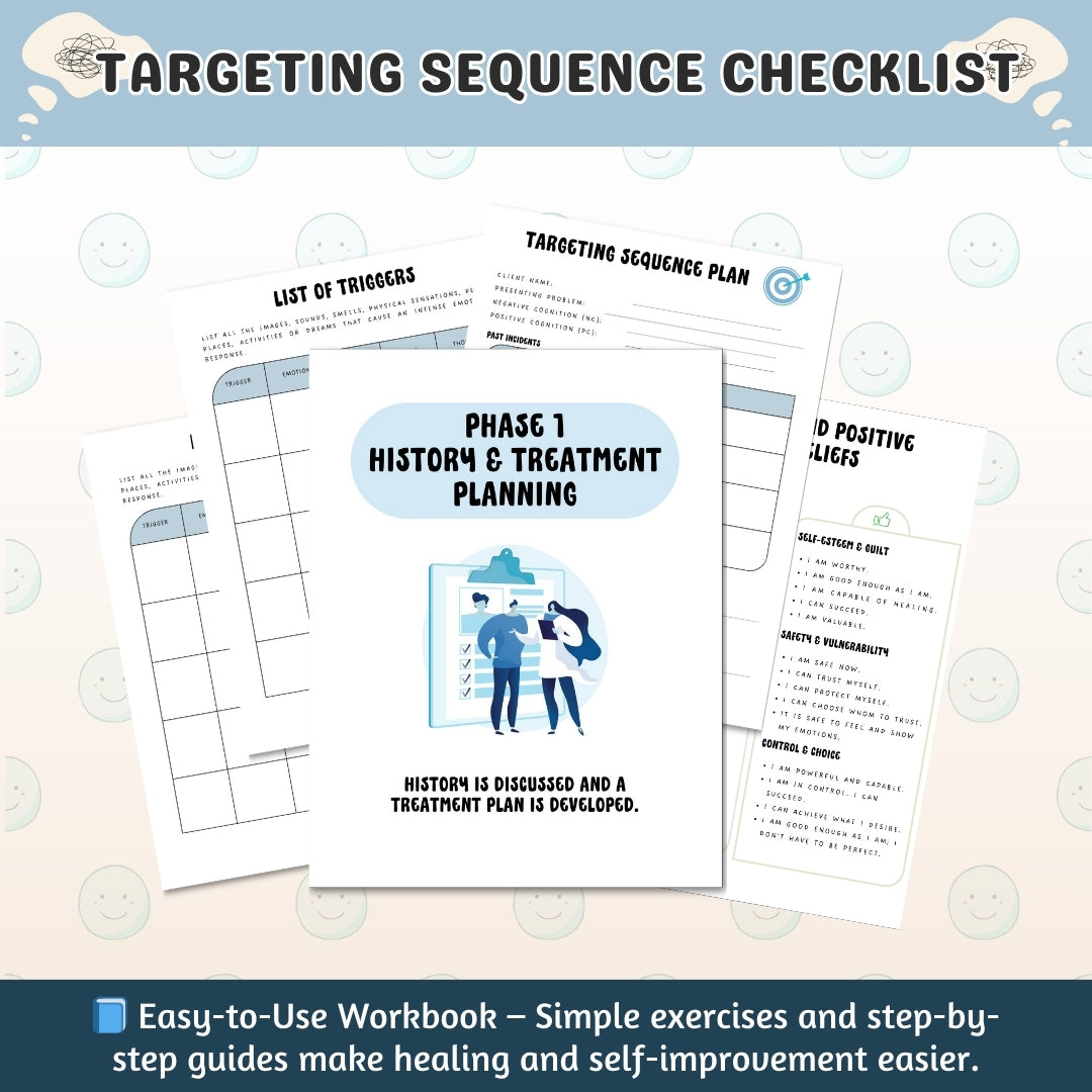 EMDR Resource Bundle for Therapists – Worksheets, Scripts, Progress Notes