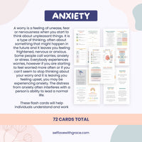 Anxiety coping skill flashcard, therapy worksheet, anxiety relief, coping strategy cards, psychology resources, therapy office decor