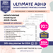 Ultimate ADHD Planner Bundle, ADHD Journal, ADHD Productivity Planner, ADHD Life Planner, Printable ADHD Planner