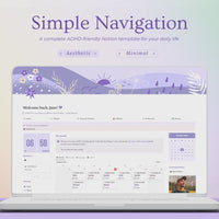 ADHD Notion Life Planner | ADHD Notion Template, ADHD Notion, Notion Dashboard, All in one Notion Template, Personal Planner for Notion