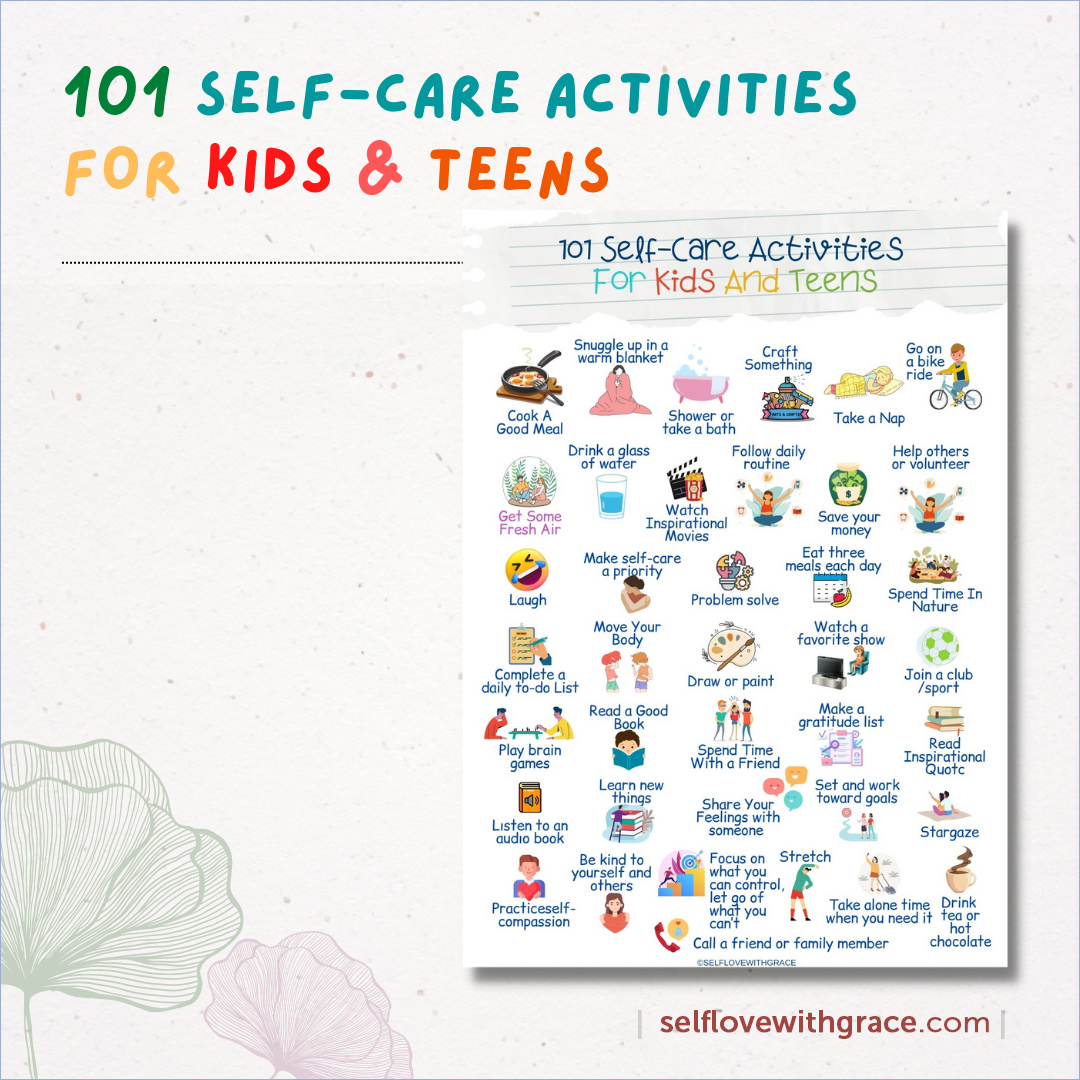 Mental Health Printable Therapy Handouts For Kids & Teens - 9 Page Coping Skills Counseling Posters Set PDF