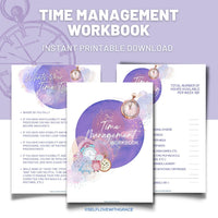 Time Management Workbook: Printable, Planner, Time Manager, Worksheets, For School, Time Tracker, Organizer, School Counselor Resource, PDF