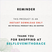 Self Care Flash Cards, Self Love, Therapy Tools