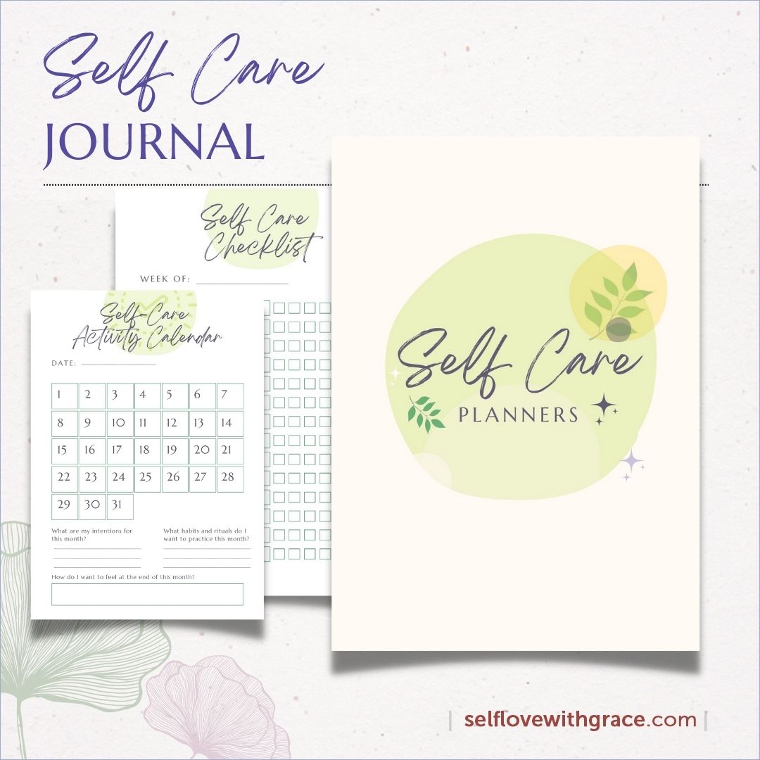 Self-Care Self Love Wellness, Guided Journal With Prompts 63 Pages