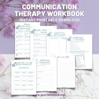 Communication Therapy Workbook: Gift, Journal, Divorce, Significant Other, Relationship Troubles, Discussion, Emotional Labor, Life skills