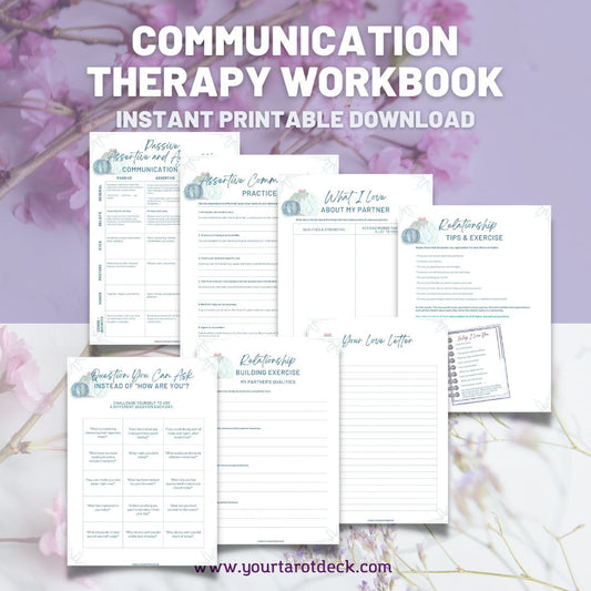 Communication Therapy Workbook: Gift, Journal, Divorce, Significant Other, Relationship Troubles, Discussion, Emotional Labor, Life skills