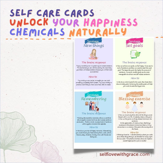 Self Care Flash Cards, Self Love, Therapy Tools