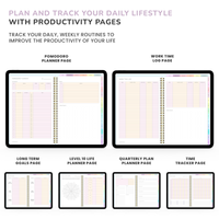 Ultimate ADHD Planner Bundle (made by an ADHDer) for iPad, Goodnotes + Android. Adult ADHD daily planner, self care & habit tracker. Science based