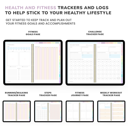 Ultimate ADHD Planner Bundle (made by an ADHDer) for iPad, Goodnotes + Android. Adult ADHD daily planner, self care & habit tracker. Science based