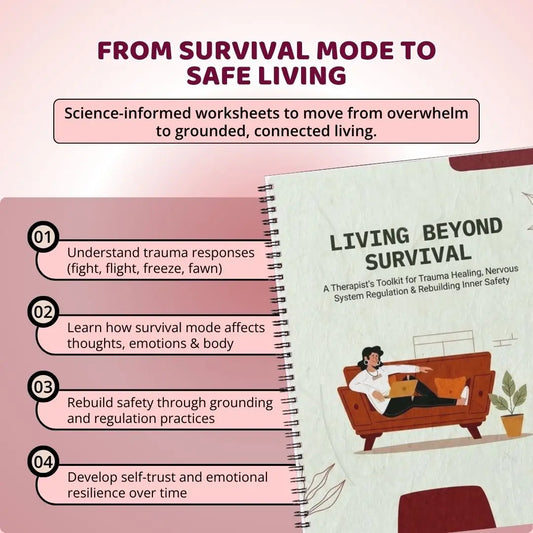Living Beyond Survival Workbook PDF – Therapist Trauma Healing & Nervous System Recovery Toolkit