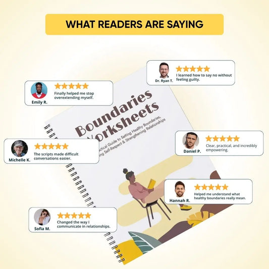 Boundaries Worksheets PDF – Healthy Relationship & Self-Respect Workbook