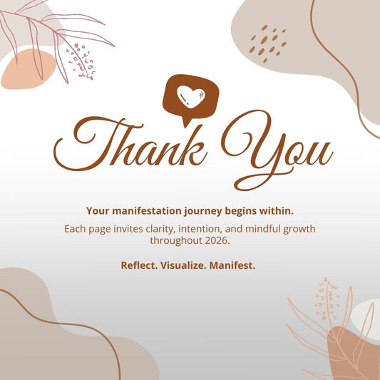 2026 Manifestation Journal | Guided Reflection, Goal Setting & Vision Planning Workbook | Printable & Digital Planner