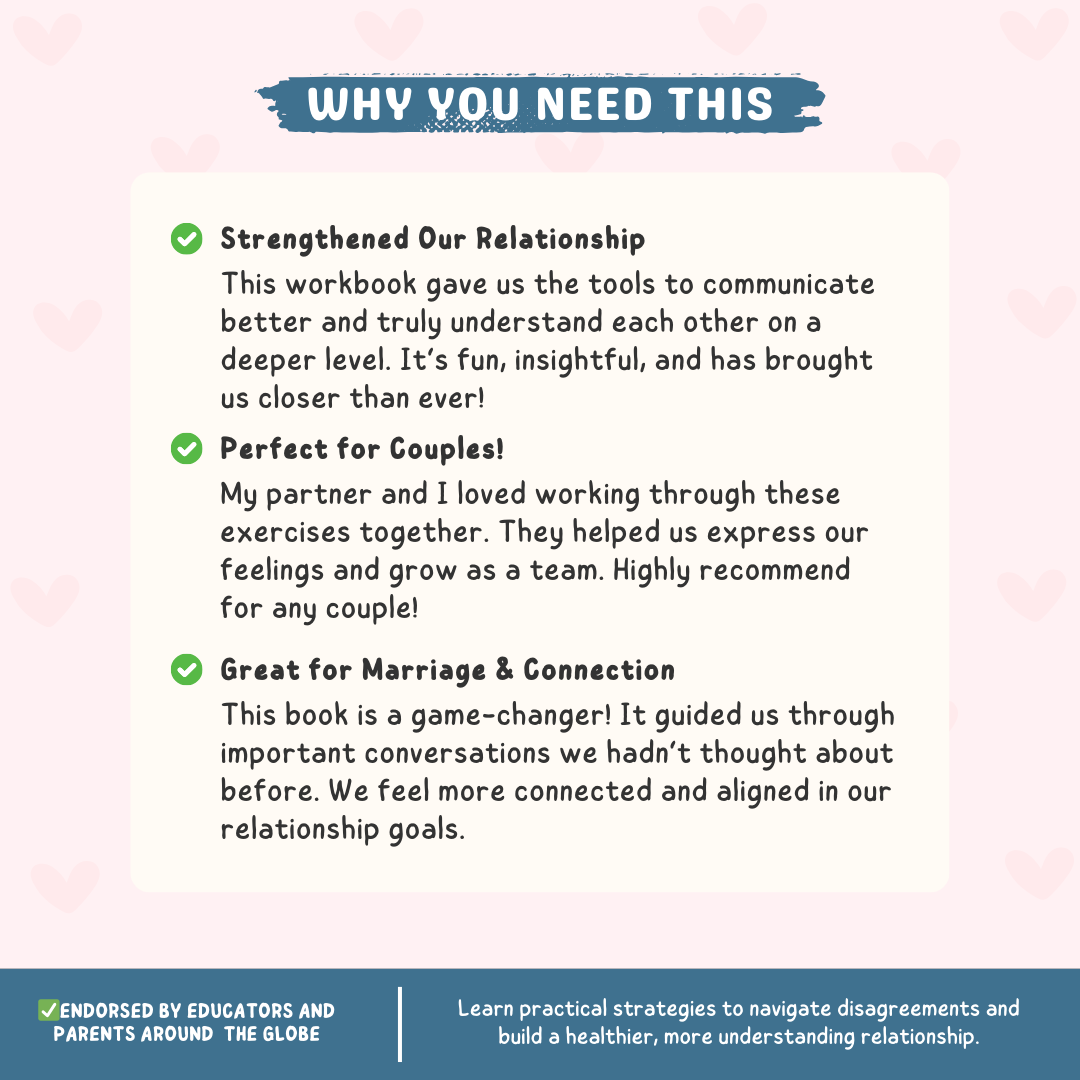 The Couples Workbook: A Guide to Lasting Love, Deeper Connection, and Conflict Resolution