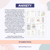 Anxiety coping skill flashcard, therapy worksheet, anxiety relief, coping strategy cards, psychology resources, therapy office decor