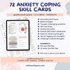 Load image into Gallery viewer, Anxiety coping skill flashcard, therapy worksheet, anxiety relief, coping strategy cards, psychology resources, therapy office decor