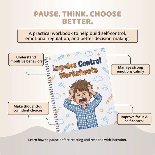 Impulse Control Workbook PDF – Stop Overreacting, Pause & Make Better Decisions