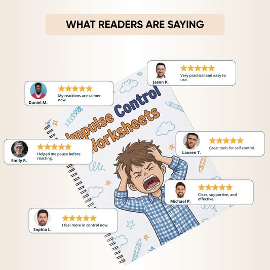 Impulse Control Workbook PDF – Stop Overreacting, Pause & Make Better Decisions