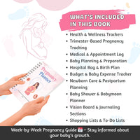 🌈 Ultimate Rainbow Pregnancy Planner Bundle | 100+ Page Digital Journal | Trimester Tracker, Birth Plan & Baby Prep