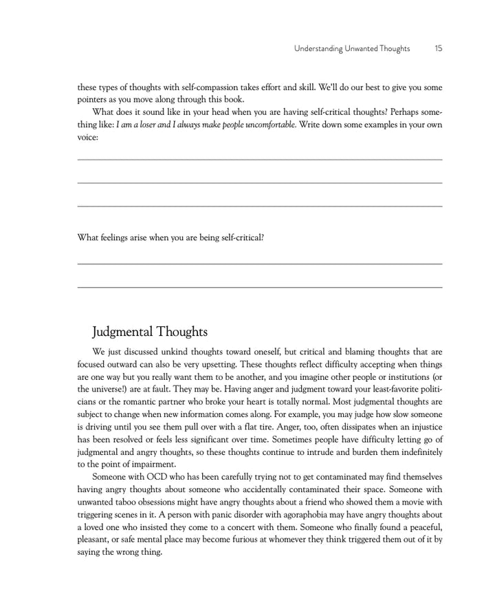 The Unwanted Thoughts and Intense Emotions Workbook: CBT and DBT Skills to Break the Cycle of Intrusive Thoughts and Emotional Overwhelm