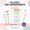 DBT Mega Bundle, DBT Skills, DBT Workbook, Therapy Worksheet, Therapy Tools, DBT Flash Cards, DBT Cheat Sheet