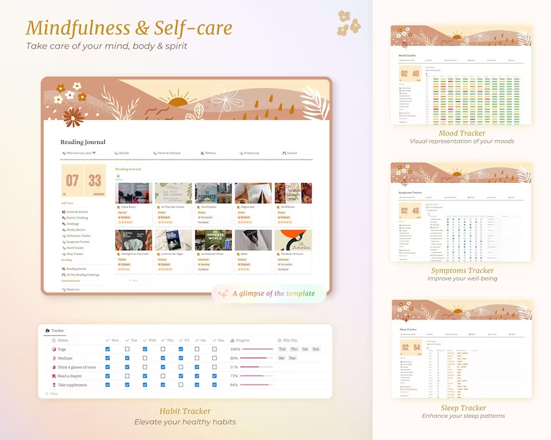 ADHD Notion Life Planner | ADHD Notion Template, ADHD Notion, Notion Dashboard, All in one Notion Template, Personal Planner for Notion