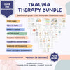 Trauma therapy 90% off bundle, anxiety coping skill card, therapy worksheets, crisis therapy PTSD, anxiety therapy tool, safety plan, BPD +Bonus(6 ebooks)