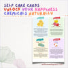 Self Care Flash Cards, Self Love, Therapy Tools