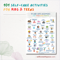 Mental Health Printable Therapy Handouts For Kids & Teens - 9 Page Coping Skills Counseling Posters Set PDF