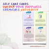 Self Care Flash Cards, Self Love, Therapy Tools