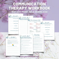 Communication Therapy Workbook: Gift, Journal, Divorce, Significant Other, Relationship Troubles, Discussion, Emotional Labor, Life skills