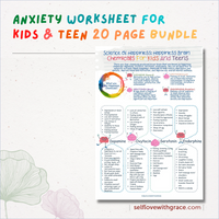 Mental Health Printable Therapy Handouts For Kids & Teens - 9 Page Coping Skills Counseling Posters Set PDF
