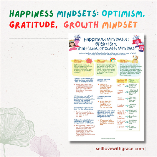 Mental Health Printable Therapy Handouts For Kids & Teens - 9 Page Coping Skills Counseling Posters Set PDF