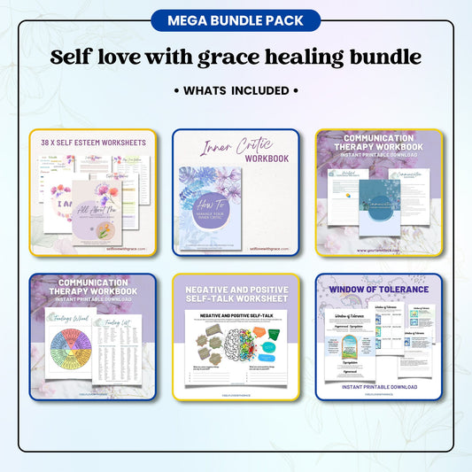 SELFLOVEWITHGRACE Healing Bundle - Emotional Healing Mental Health Support