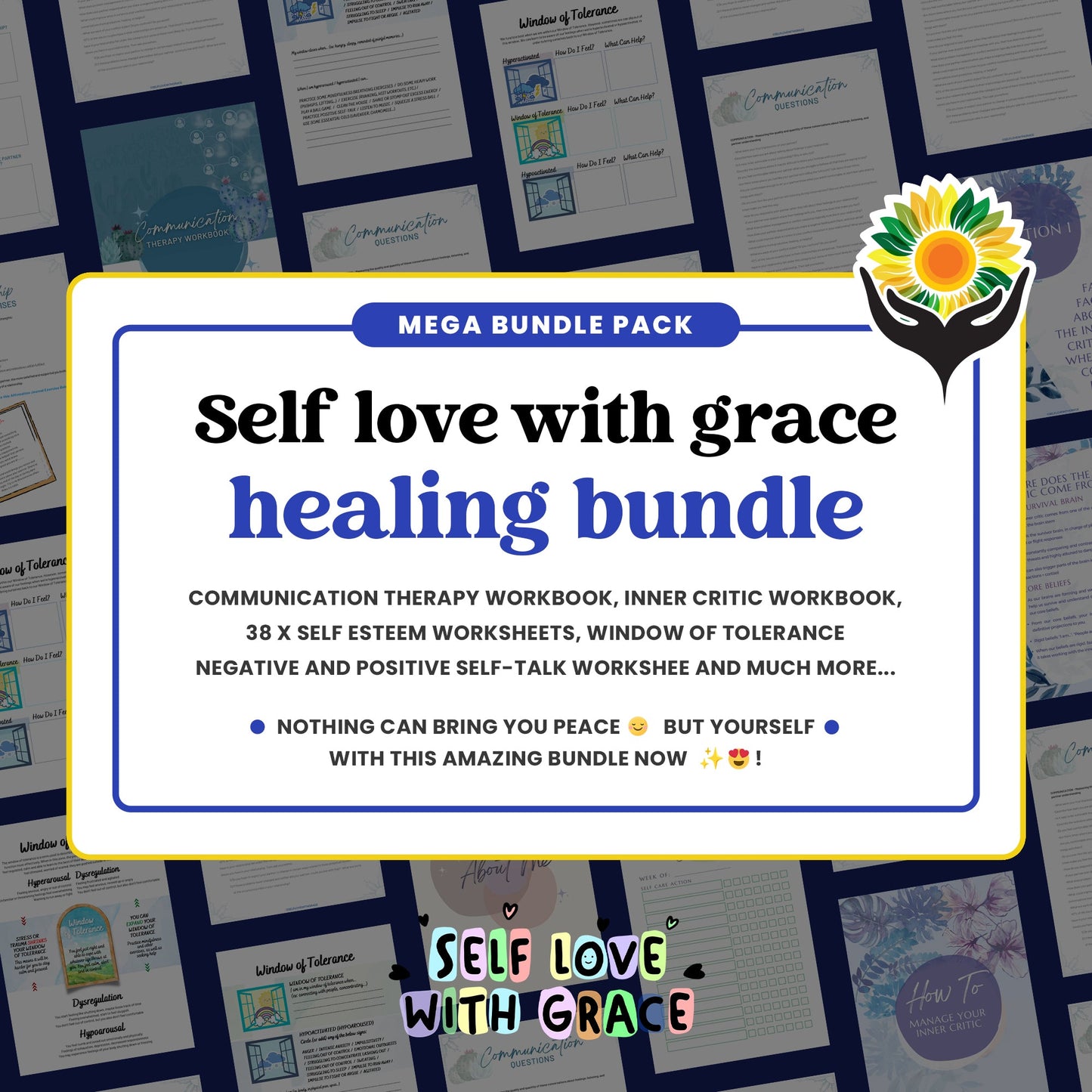 SELFLOVEWITHGRACE Healing Bundle - Emotional Healing Mental Health Support